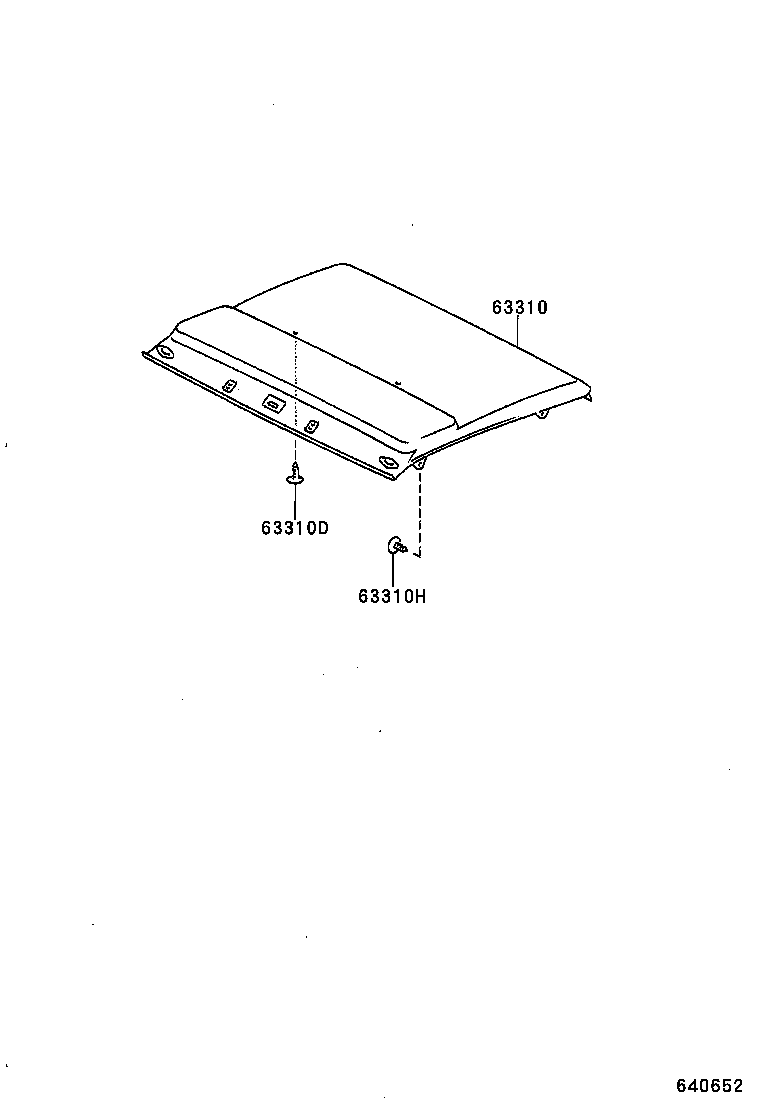 63665-60010 SPACER, ROOF HEADLINING product image