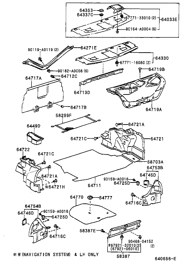 Toyota 58387-AC030-C0 PLATE, REAR FLOOR FINISH