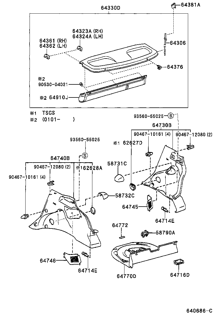 64772-52010 PAD, SPARE WHEEL COVER product image