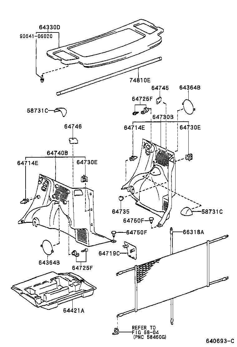 64421-52011 TRAY, LUGGAGE COMPARTMENT product image