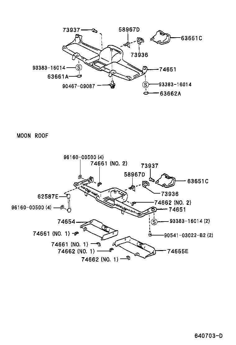 64189-52040 BOLT, REAR BODY MOUNTING product image