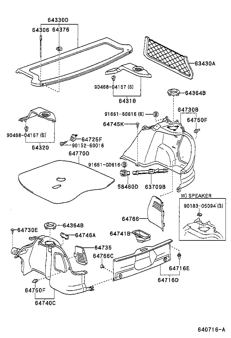 58703-02010 COVER SUB-ASSY, LUGGAGE COMPARTMENT SIDE, RH product image