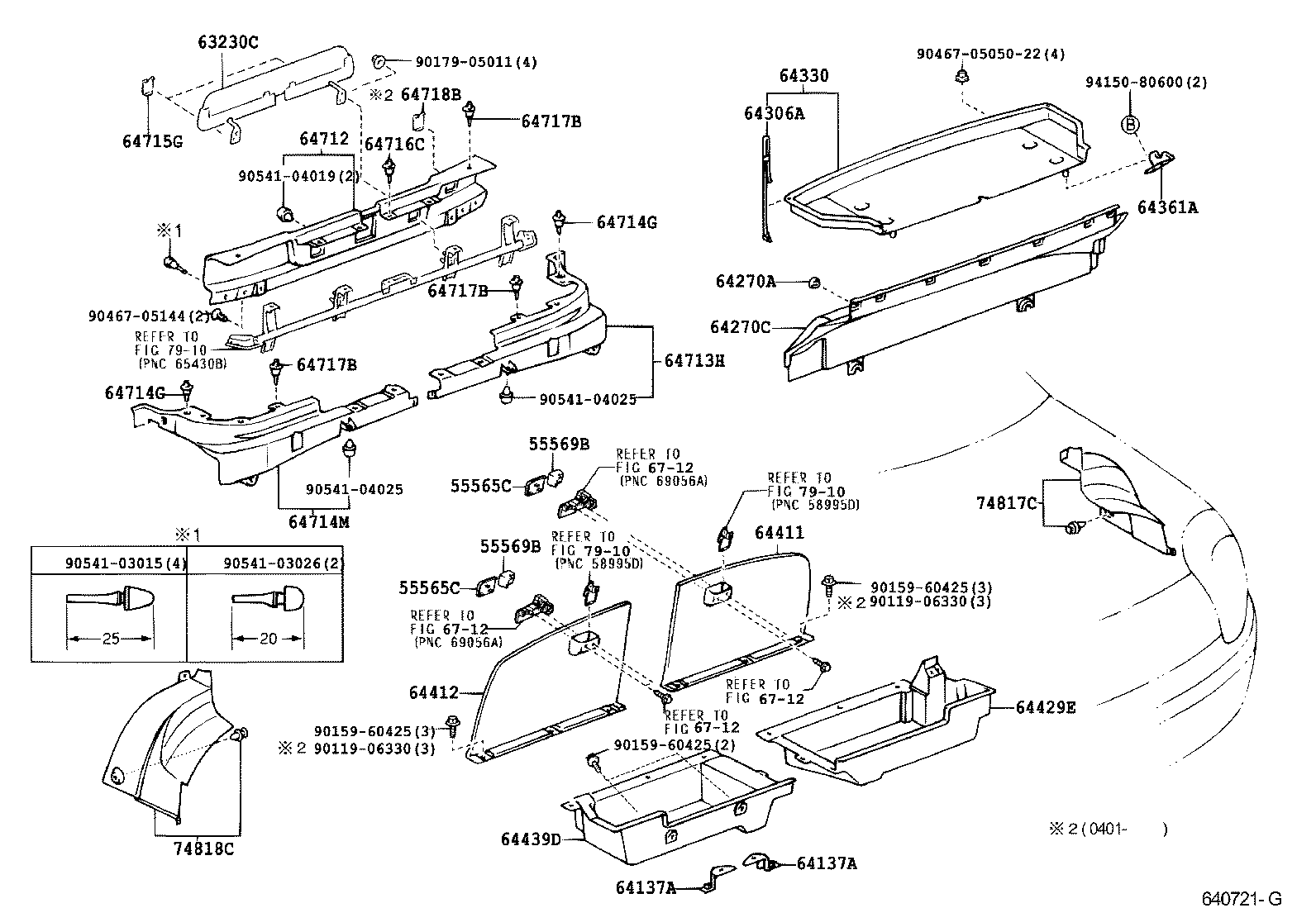 Toyota 64718-17040-C0 COVER, LUGGAGE TRIM SERVICE HOLE