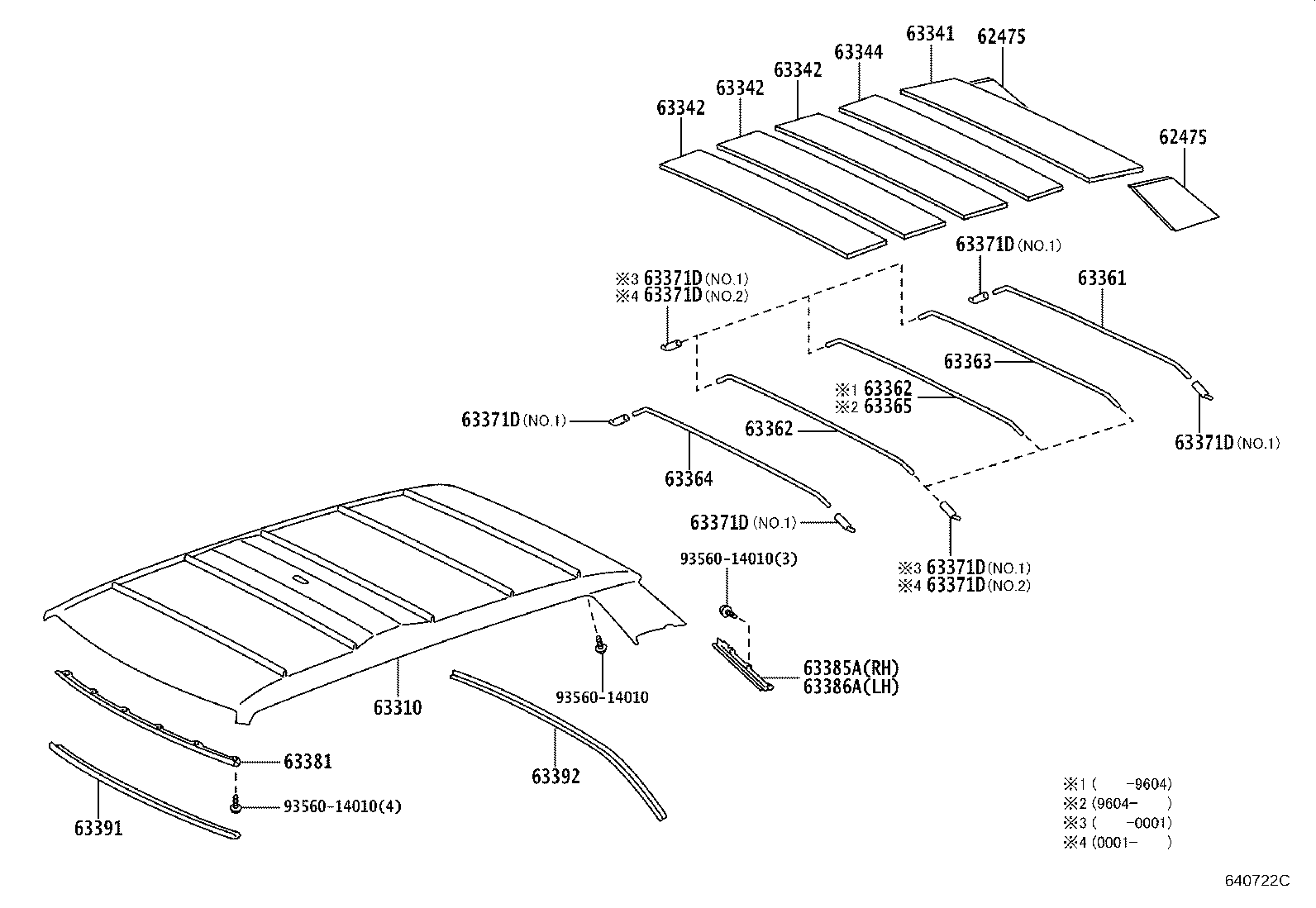 63344-43020 PAD, ROOF SILENCER, NO.4 product image