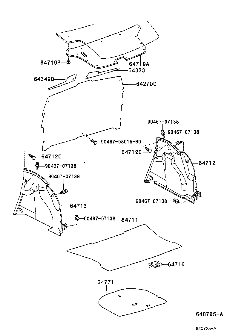 64770-52080 COVER, SPARE WHEEL product image
