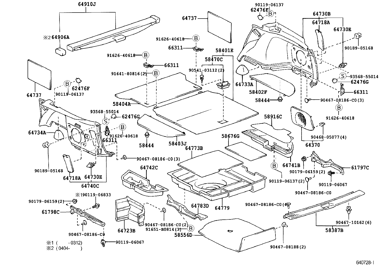 64733-31010 PAD, DECK TRIM SIDE, NO.1 product image