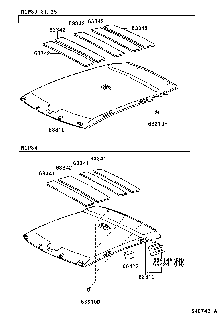 66414-52040 SPACER, SIDE RAIL, REAR RH product image