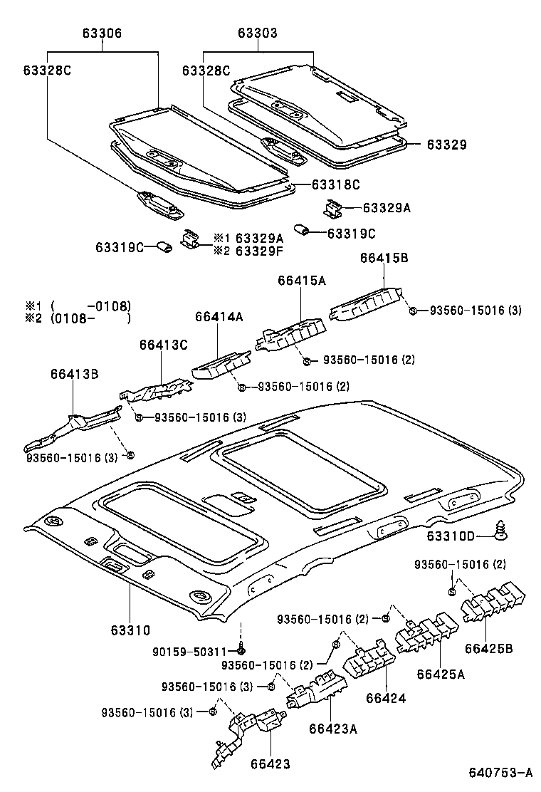 63341-28070 PAD, ROOF SILENCER, NO.1 product image