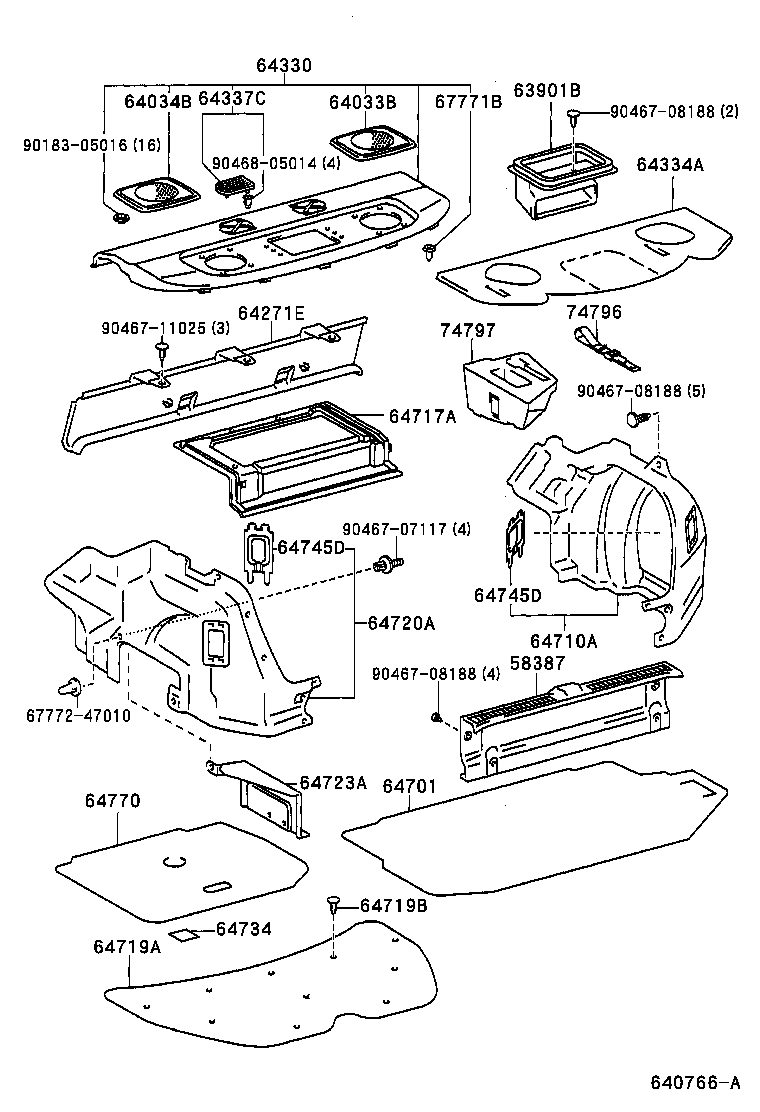64770-47010 COVER ASSY, SPARE WHEEL product image