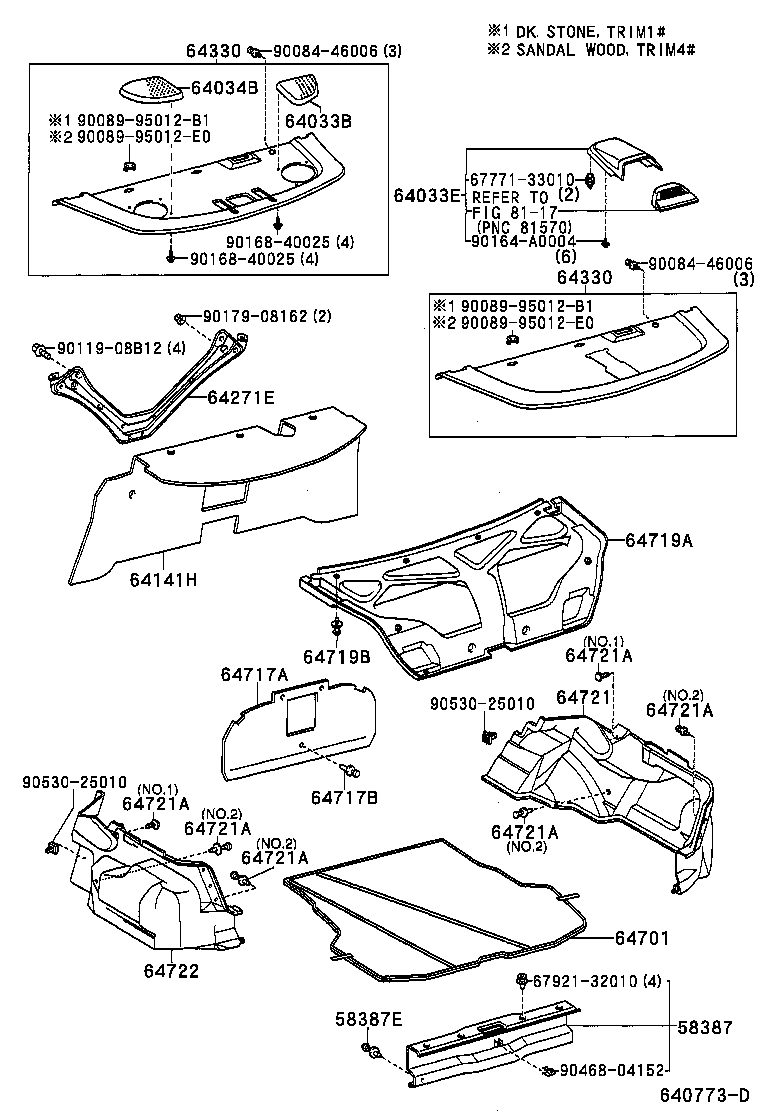 64141-41010 SILENCER, BACK PANEL, NO.1 product image