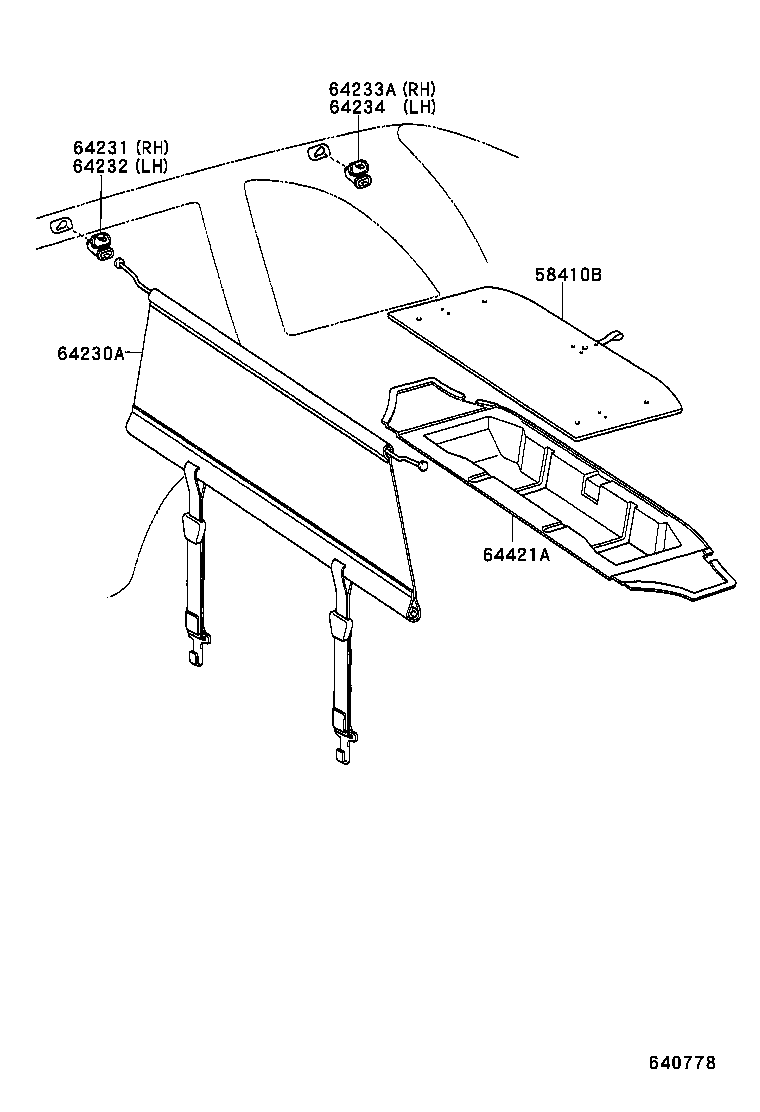 64421-42011 TRAY, LUGGAGE COMPARTMENT product image