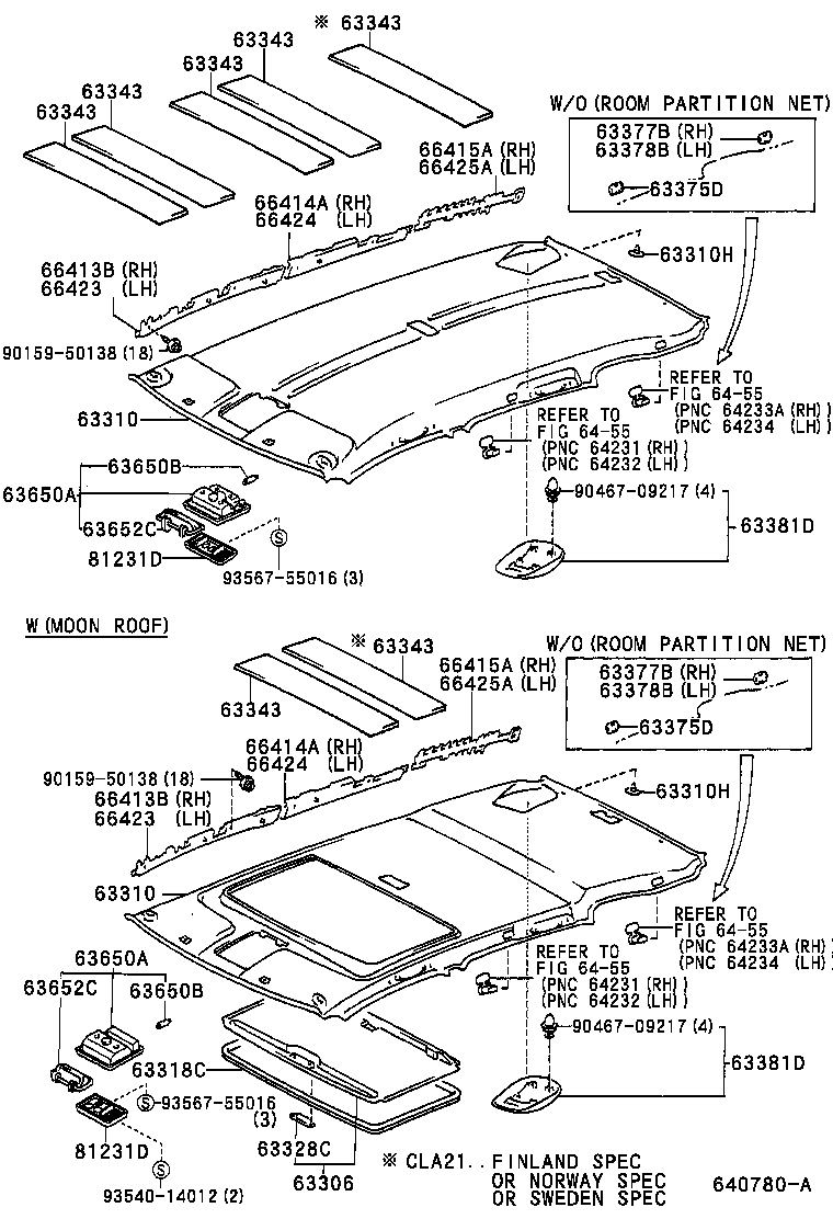 66423-42100 SPACER, SIDE RAIL, FRONT LH product image