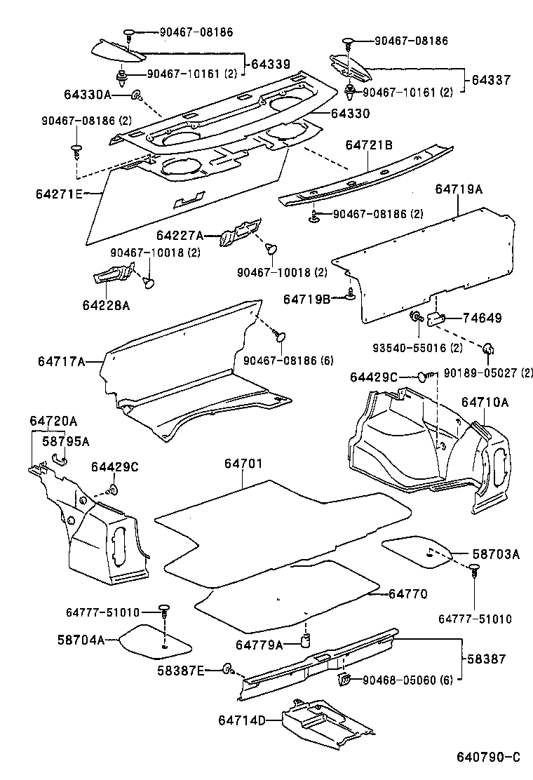 64271-51020 PANEL, ROOM PARTITION product image