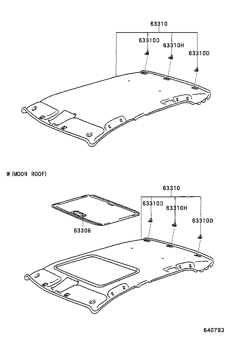 63306-50040-A2 TRIM SUB-ASSY, SUNSHADE product image