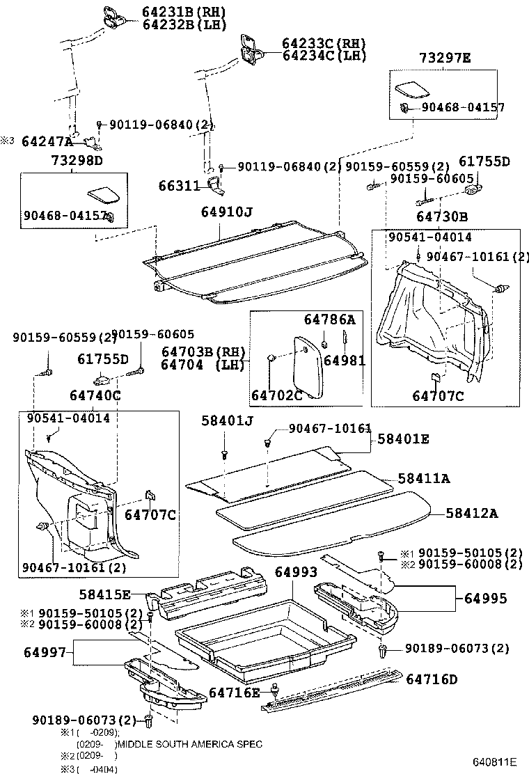 58415-13090 BOARD, REAR FLOOR, NO.1 product image