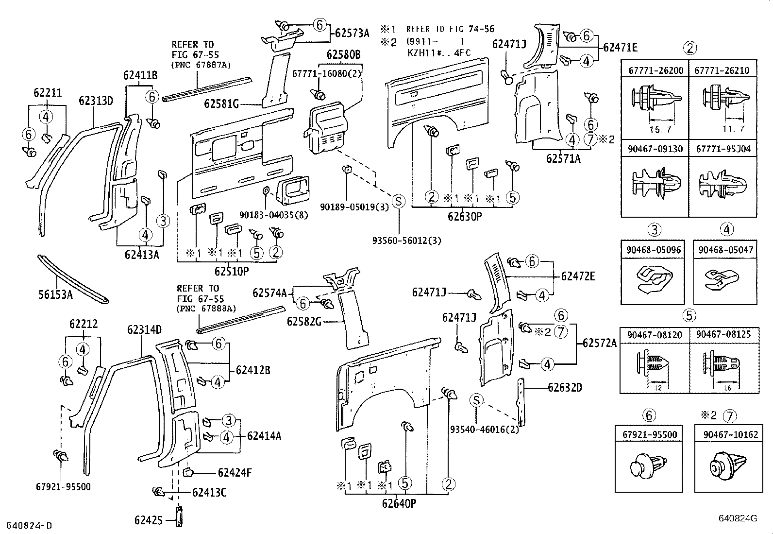61729-26010 BRACKET, ROOF SIDE RAIL, LH product image