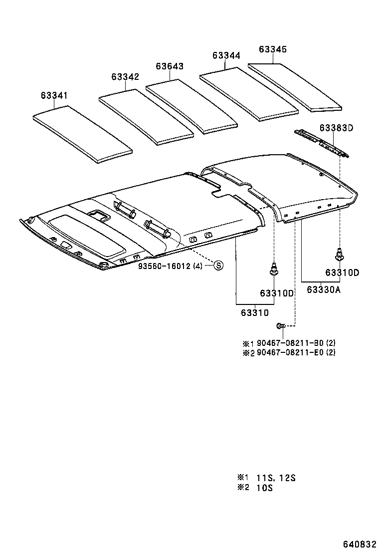 63341-26050 PAD, ROOF SILENCER, NO.4 product image