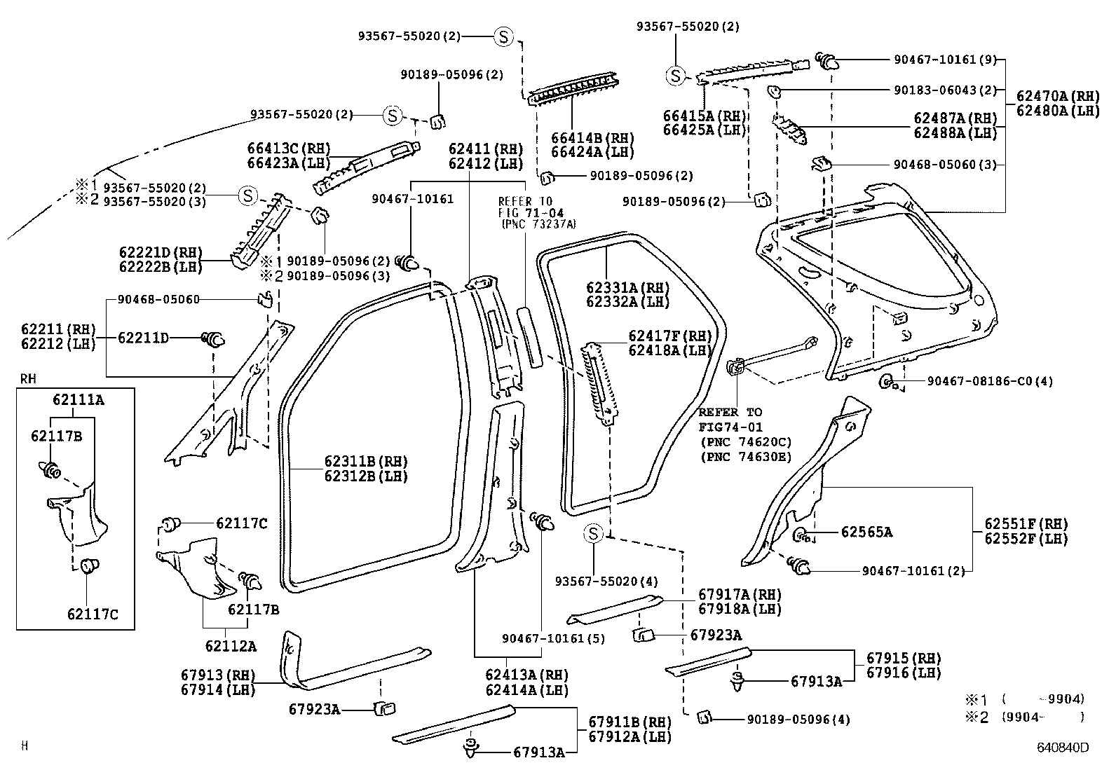 62102-48010-B0 TRIM SUB-ASSY, COWL SIDE, LH product image