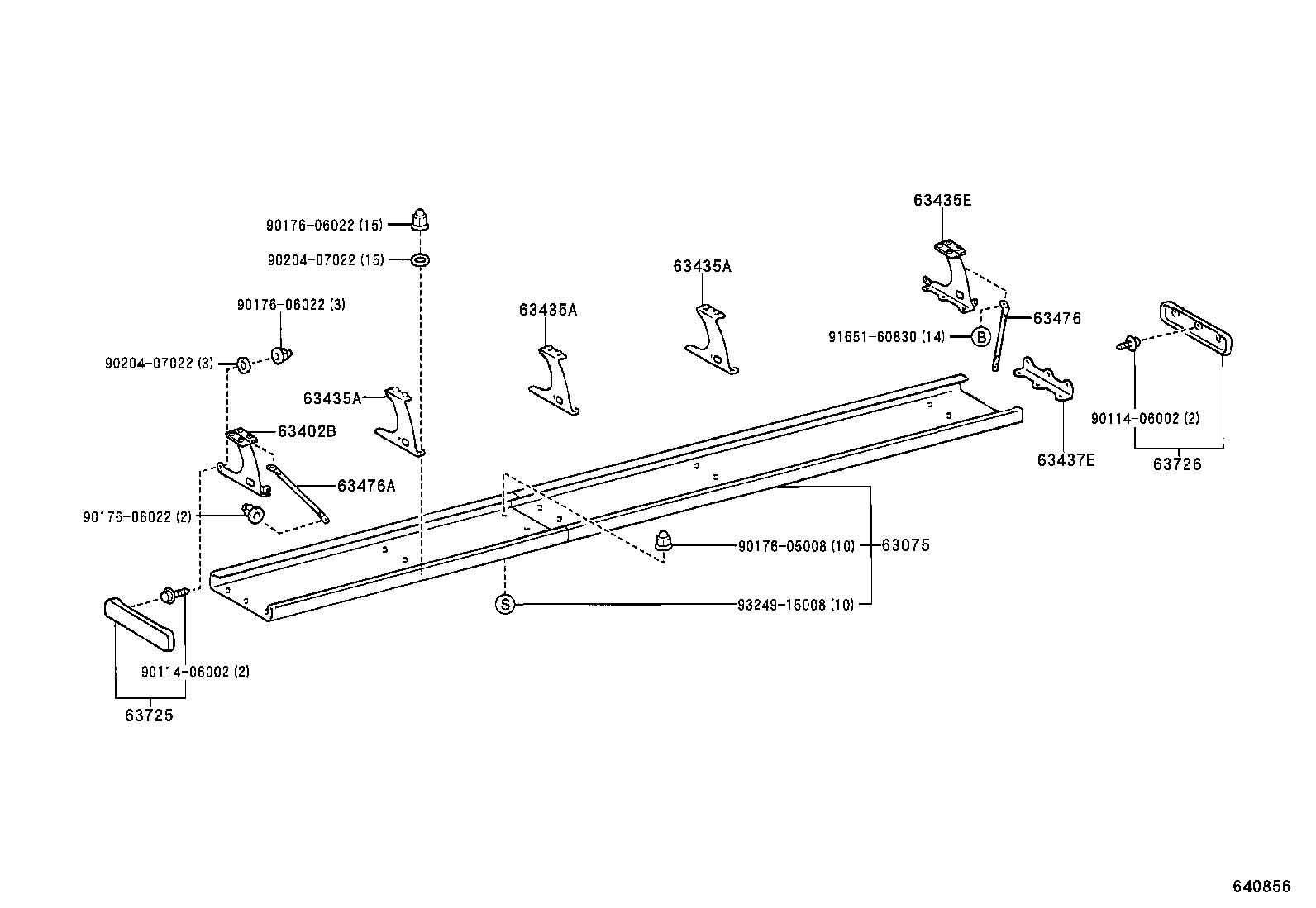 63402-36070-A0 FRAME, ROOM RACK, NO.1 product image