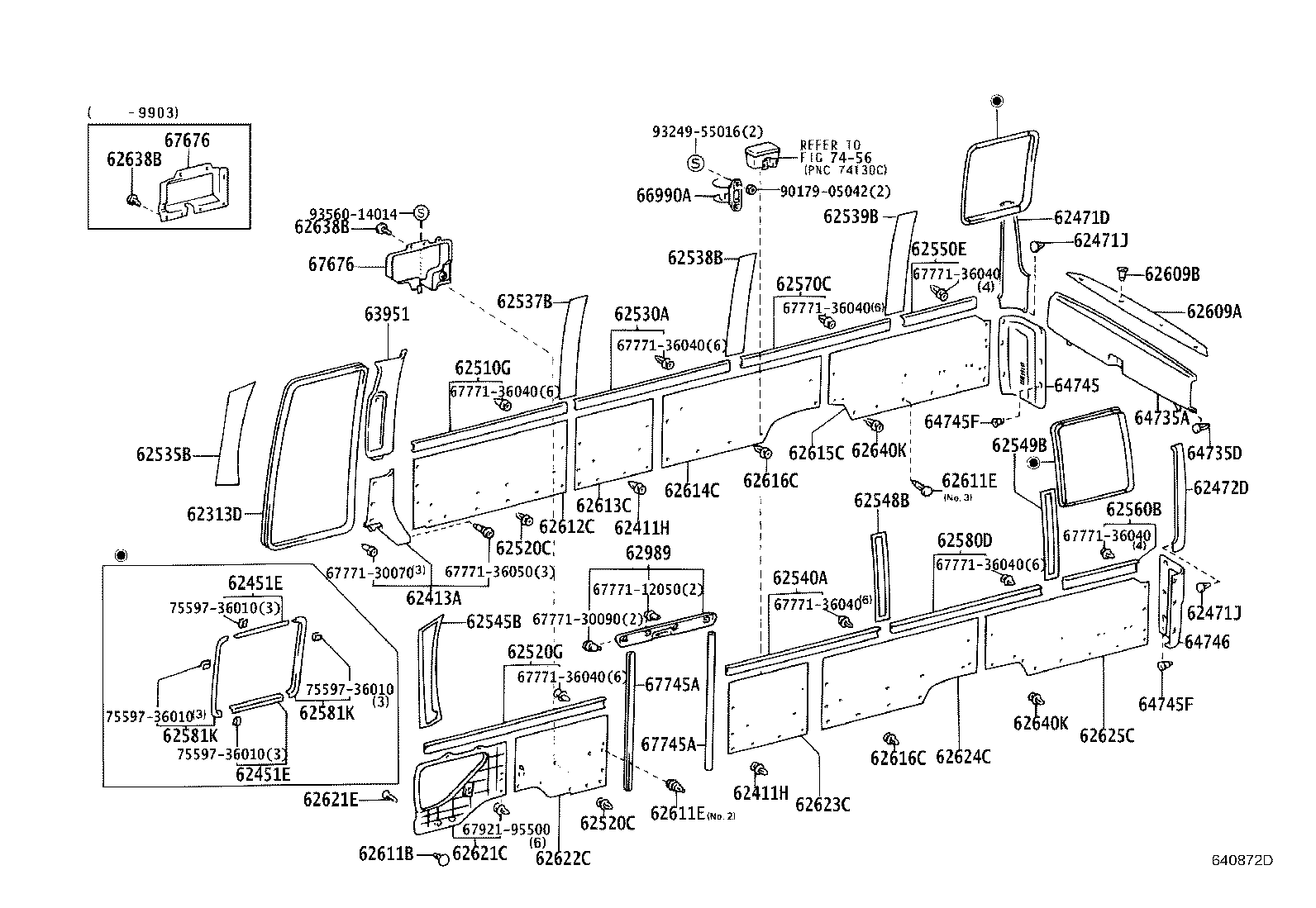 62080-36041 BOARD, SIDE TRIM NO.5, LH product image