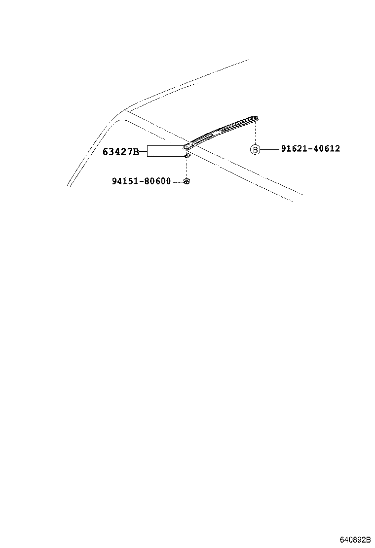 63407-37010 BRACKET, ROOM RACK FRAME product image