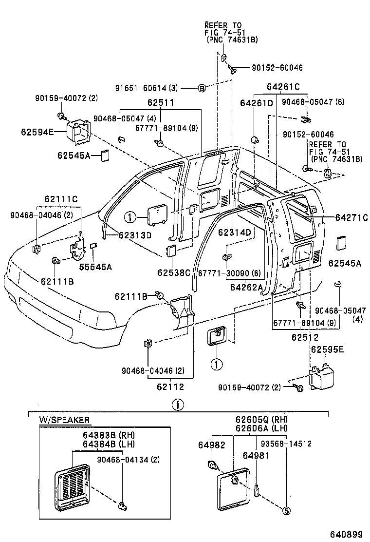 64270-35010-D0 TRIM, BACK PANEL product image