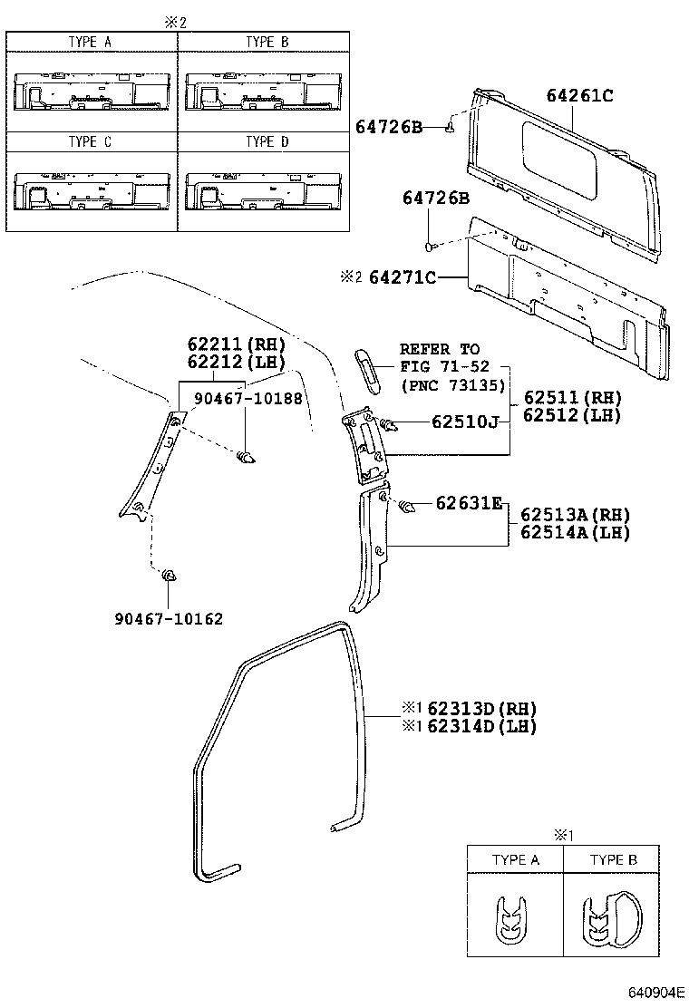 64271-37471-B0 TRIM, BACK PANEL product image