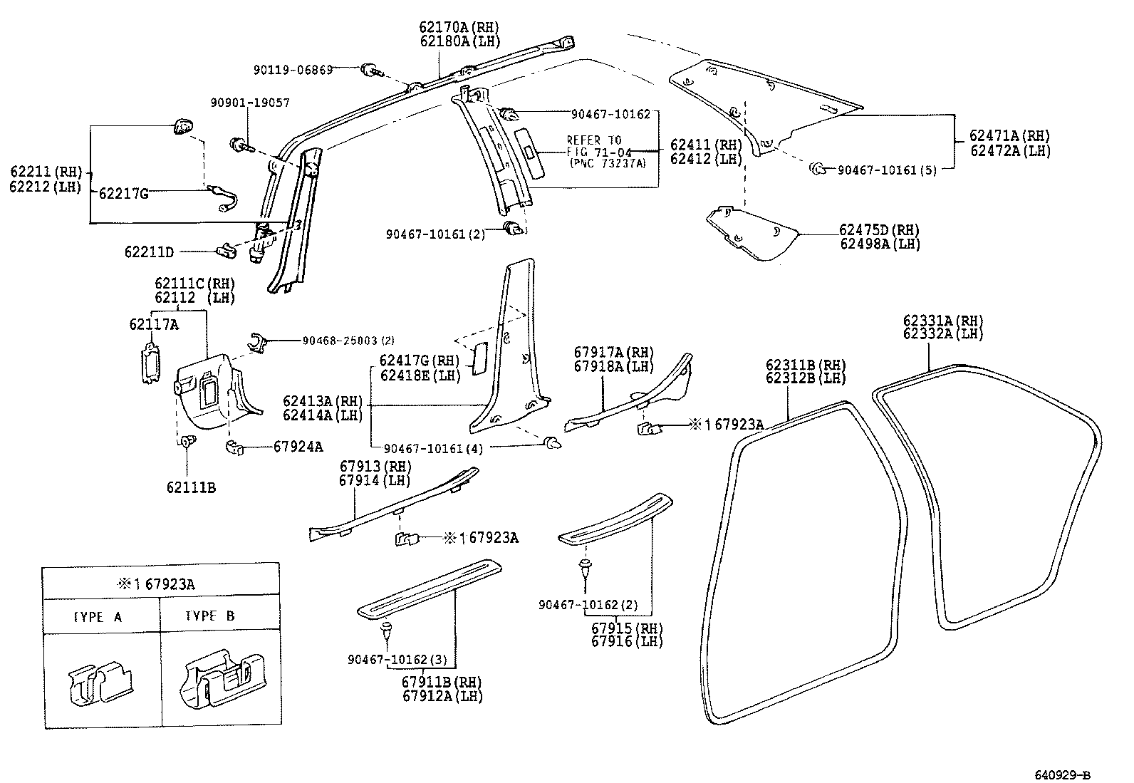 67923-30030 CLAMP, DOOR SCUFF PLATE, NO.1 product image