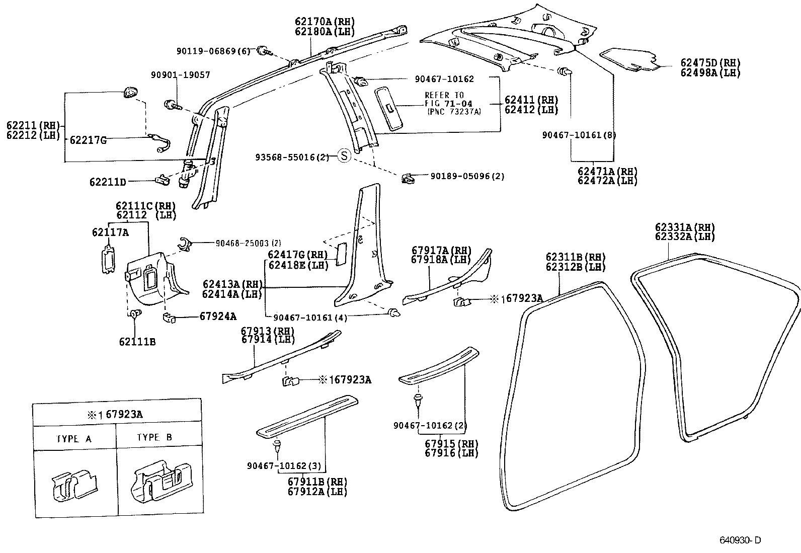 67923-30030 CLAMP, DOOR SCUFF PLATE, NO.1 product image