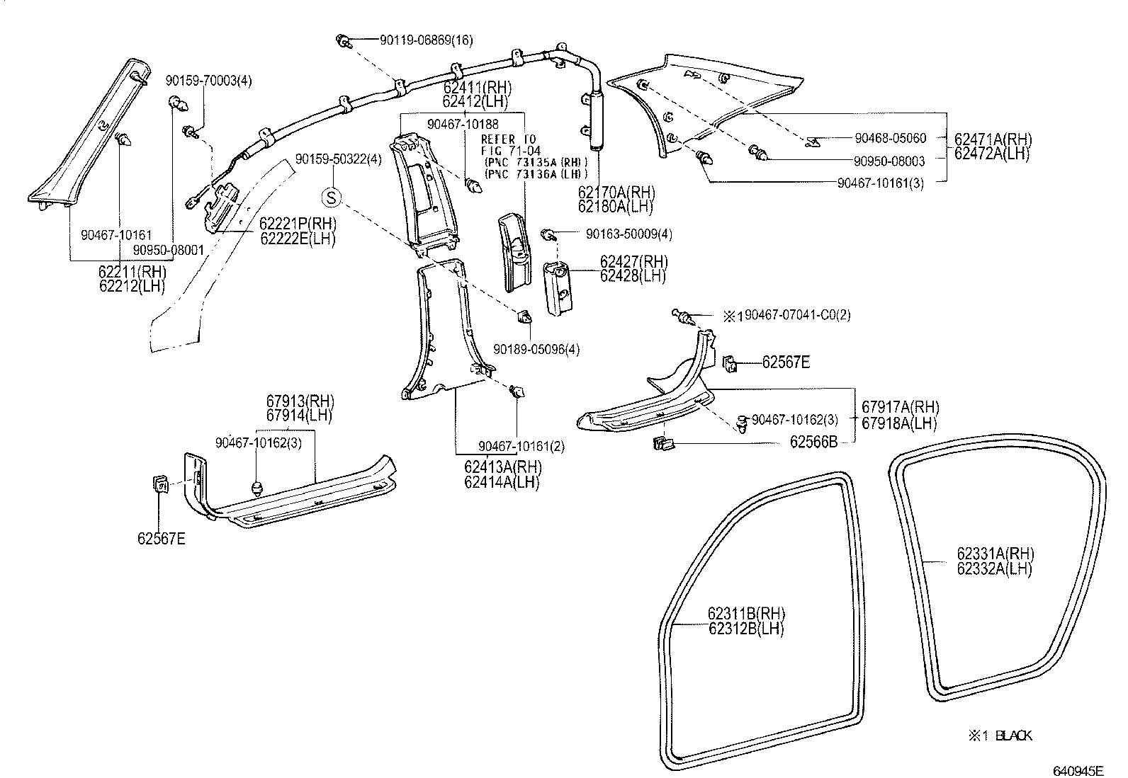 Toyota 62222-33070 SPACER, FRONT PILLAR, NO.1 LH