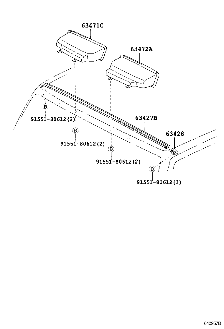 63476-37010 STAY, ROOM RACK product image