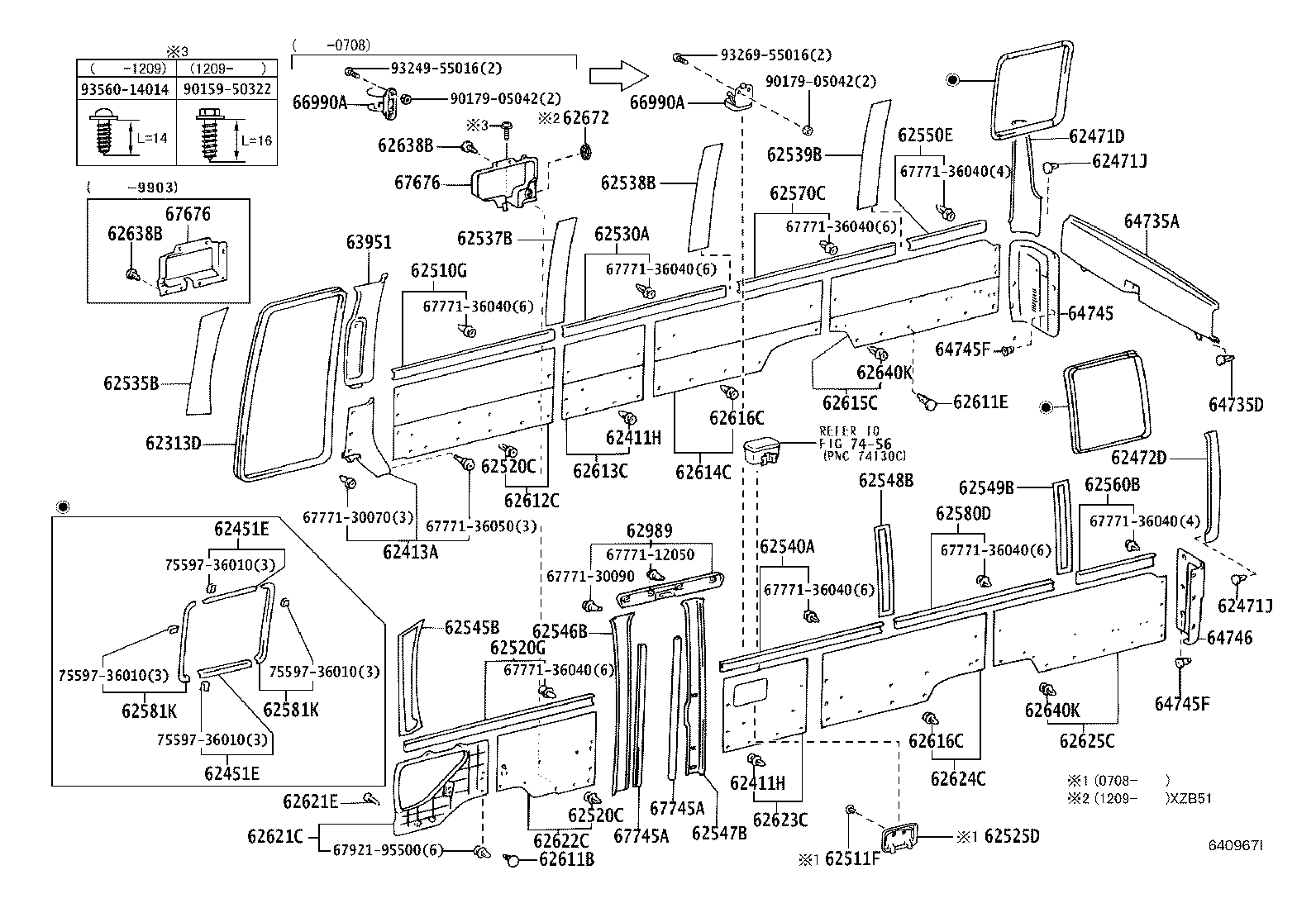 62080-36041 BOARD, SIDE TRIM NO.5, LH product image