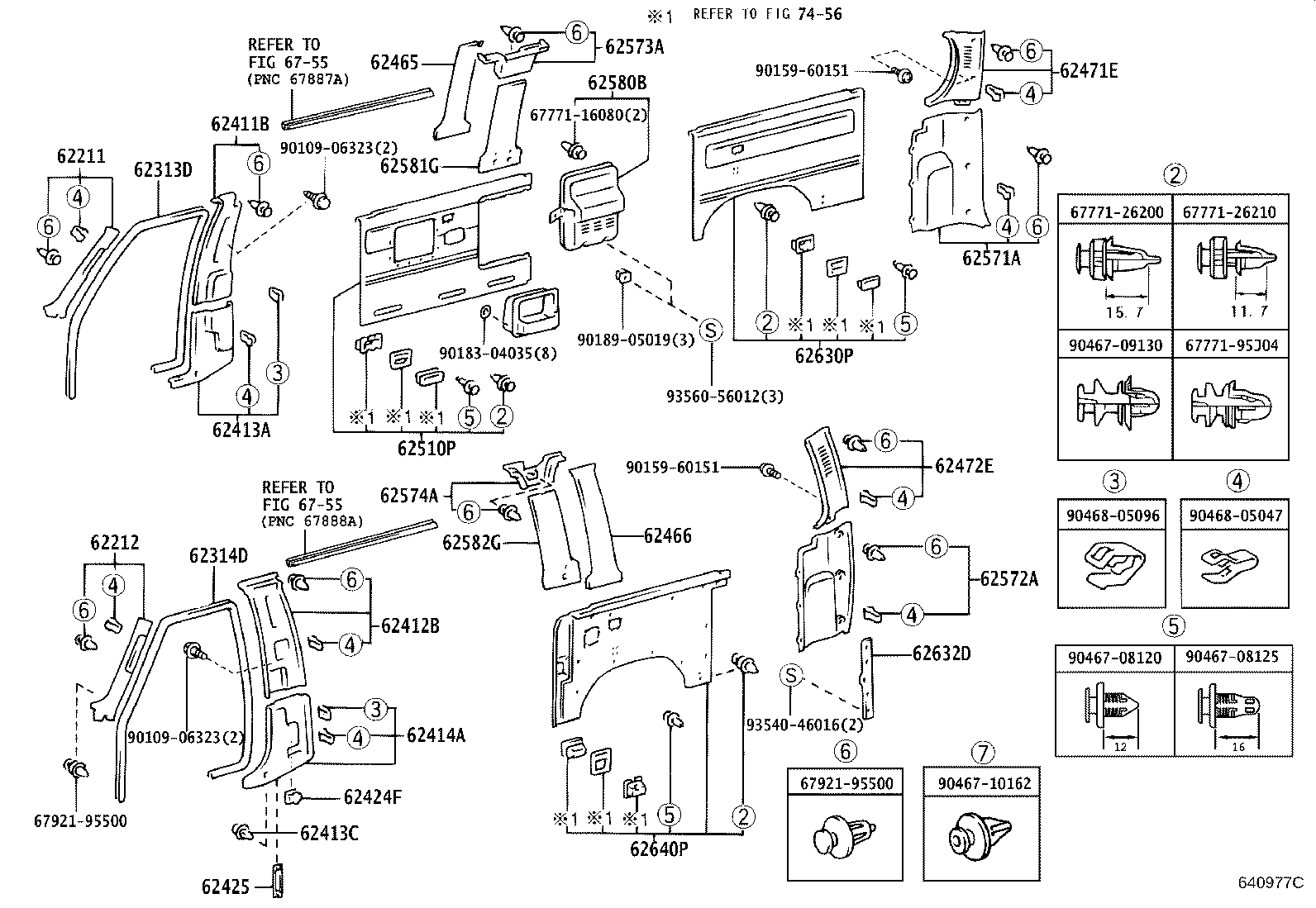 61729-26010 BRACKET, ROOF SIDE RAIL, LH product image