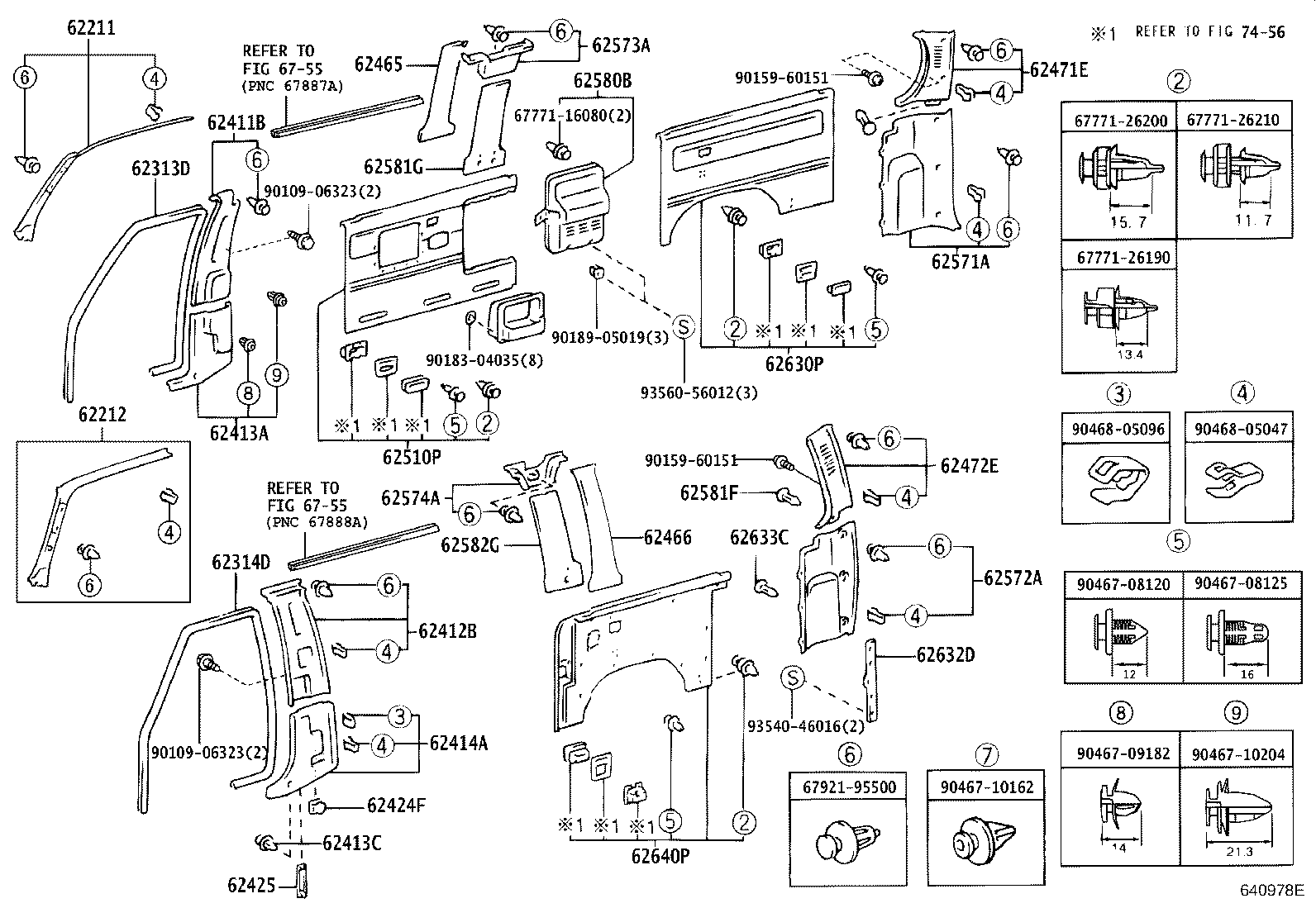 61729-26010 BRACKET, ROOF SIDE RAIL, LH product image