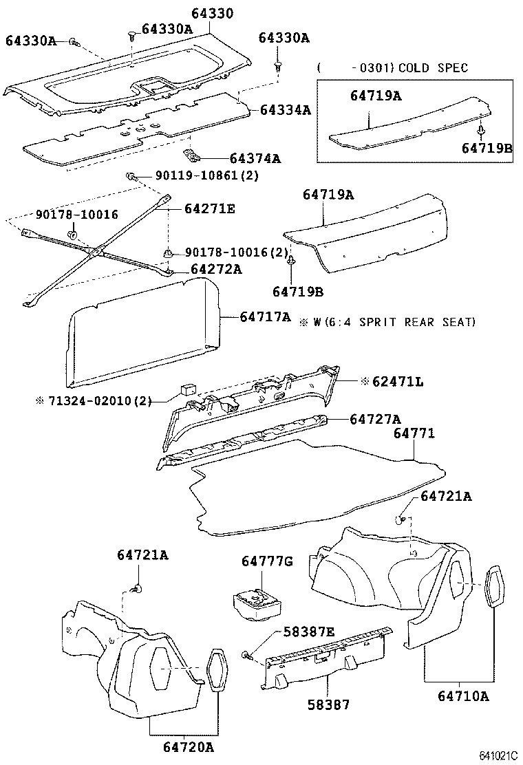 64334-02060 PAD, PACKAGE TRAY TRIM product image