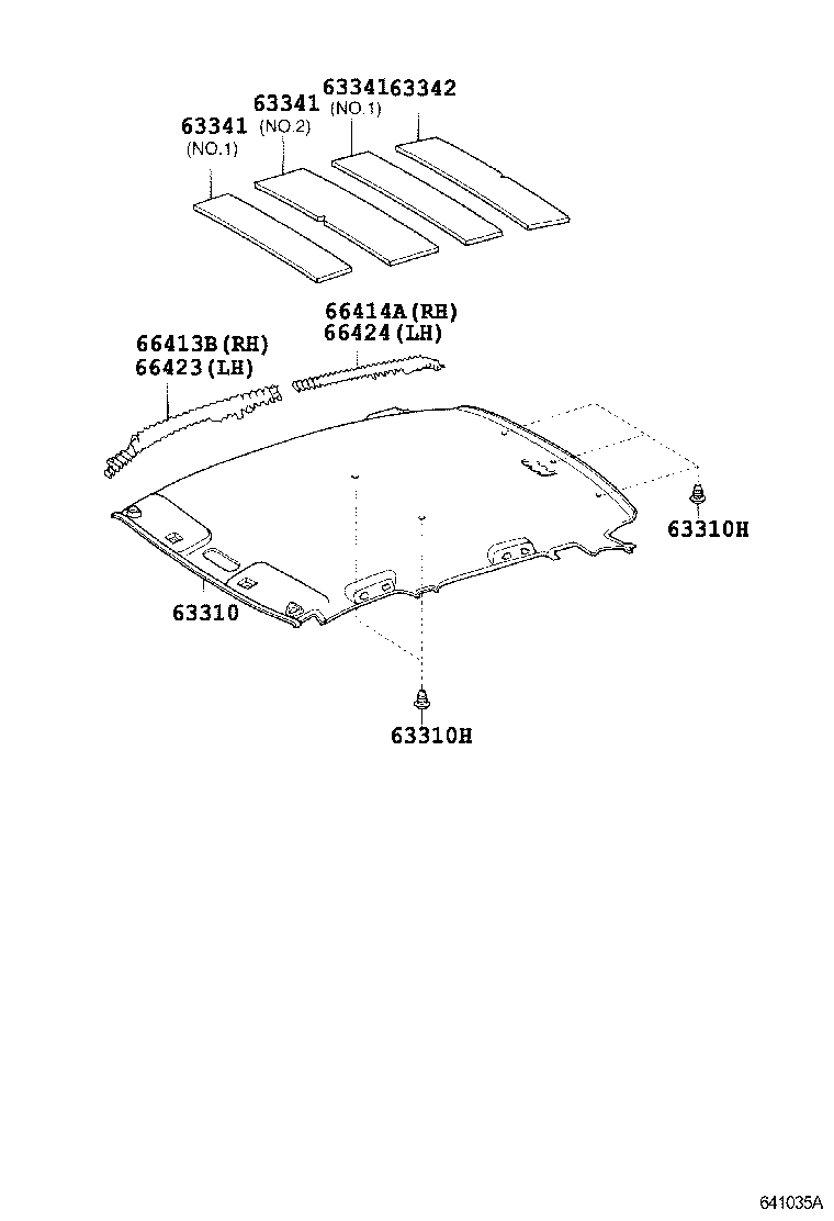66424-52060 SPACER, SIDE RAIL, REAR LH product image
