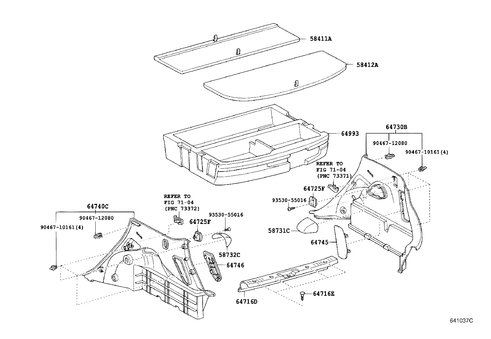 64995-52020 BOX, DECK FLOOR, RH product image