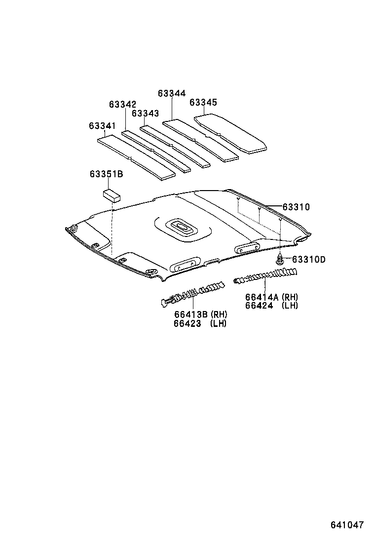 66413-02030 SPACER, SIDE RAIL, FRONT RH product image