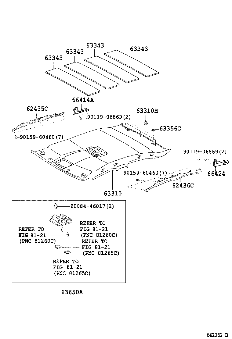 66414-YC010 SPACER, SIDE RAIL, REAR RH product image