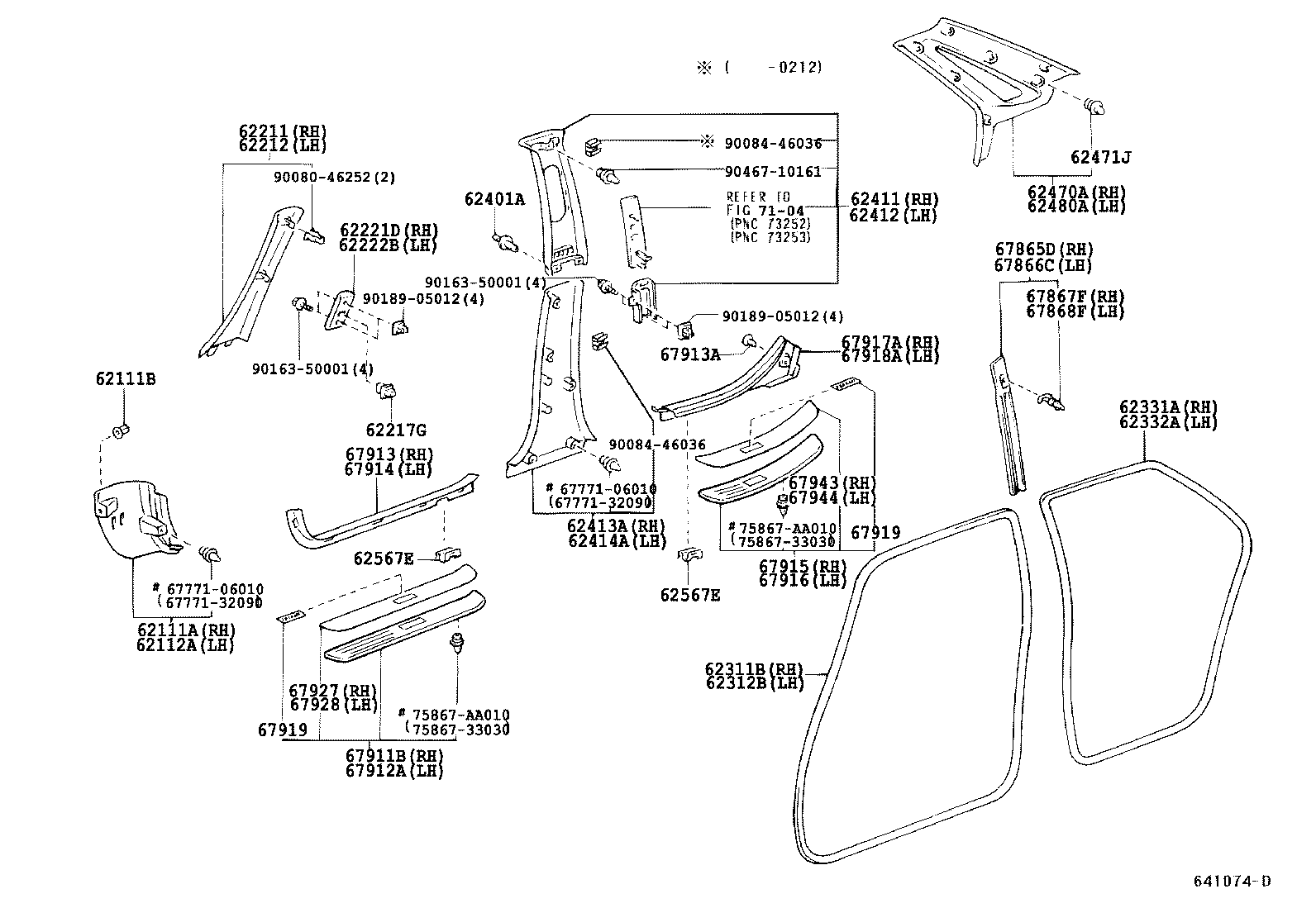 62331-AC040-A0 WEATHERSTRIP, REAR DOOR OPENING TRIM, RH product image