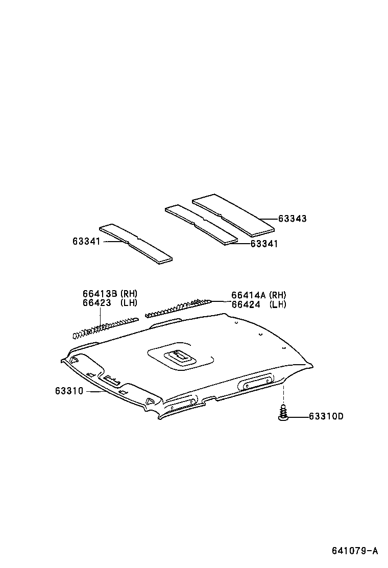 63341-02080 PAD, ROOF SILENCER, NO.1 product image