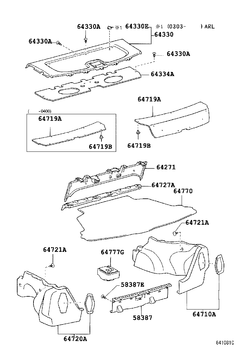 64334-02090 PAD, PACKAGE TRAY TRIM product image