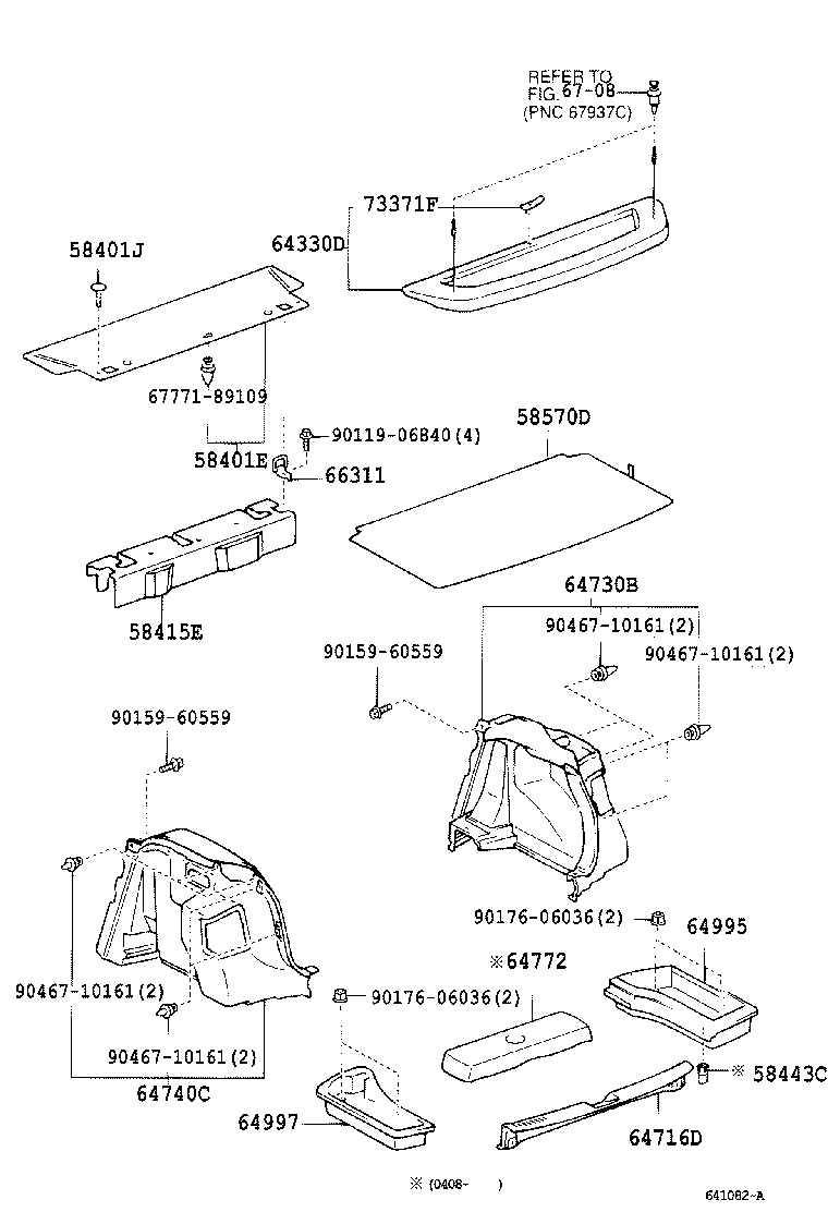 58415-02020 BOARD, REAR FLOOR, NO.1 product image