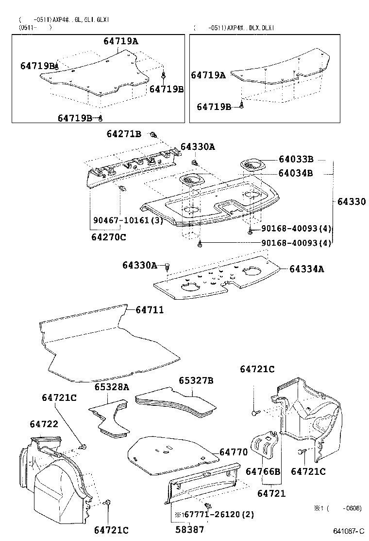 64770-0D080 COVER ASSY, SPARE WHEEL product image