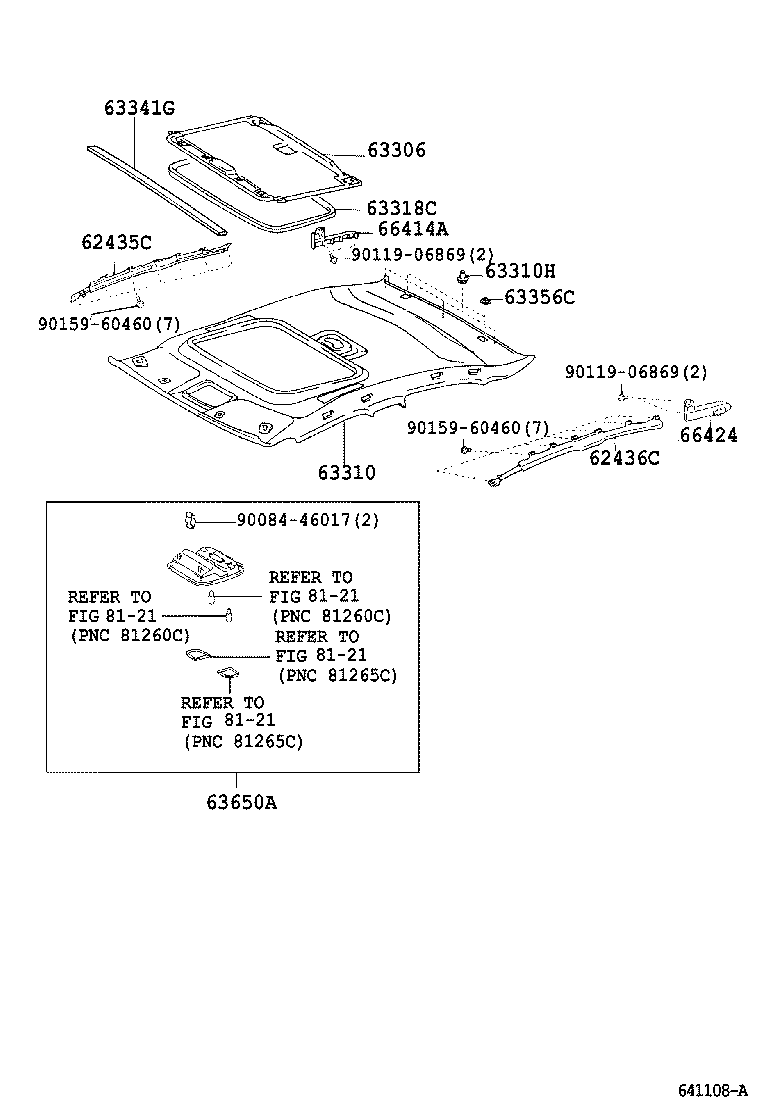 66414-YC010 SPACER, SIDE RAIL, REAR RH product image