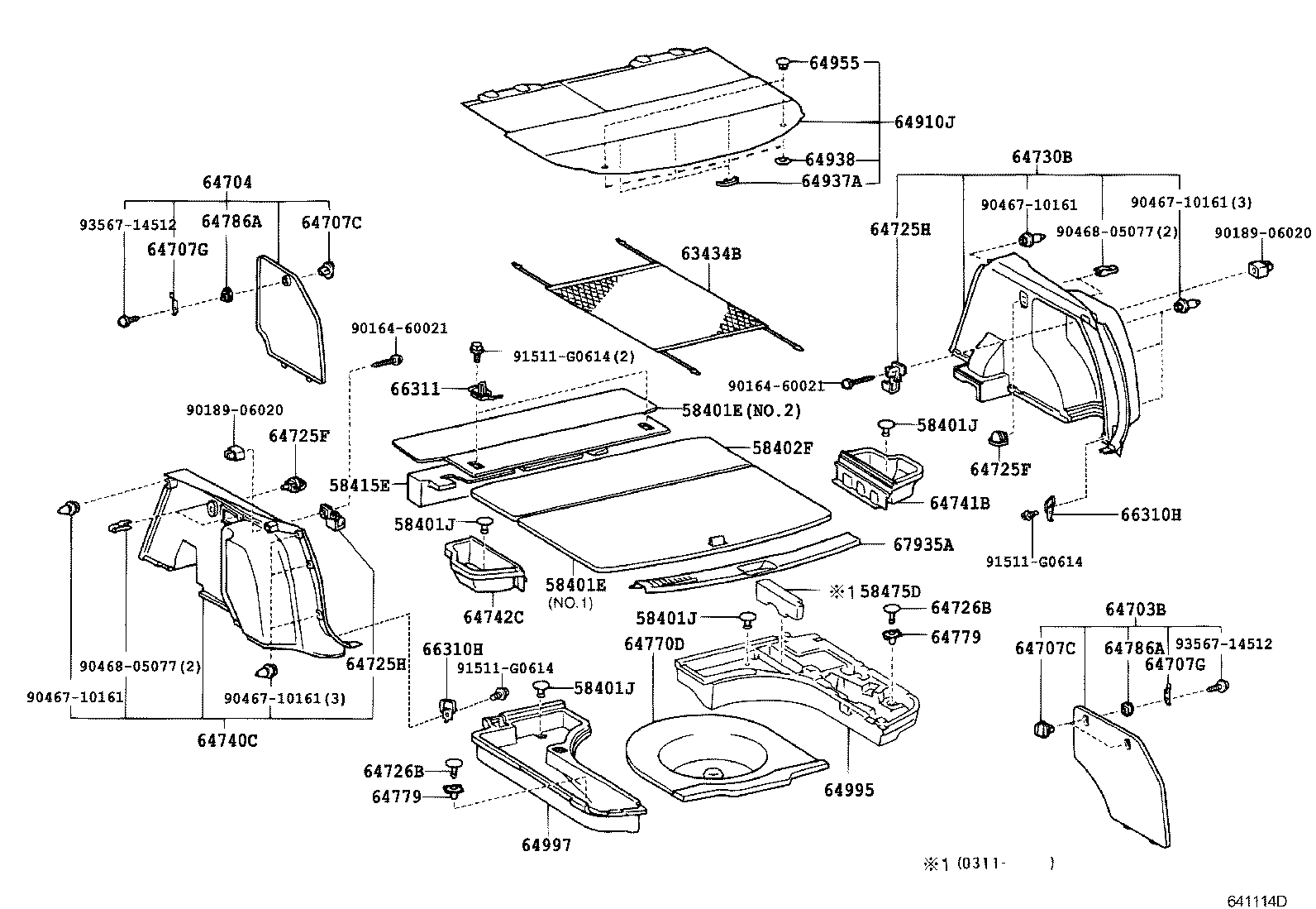 64995-21010 BOX, DECK FLOOR, RH product image