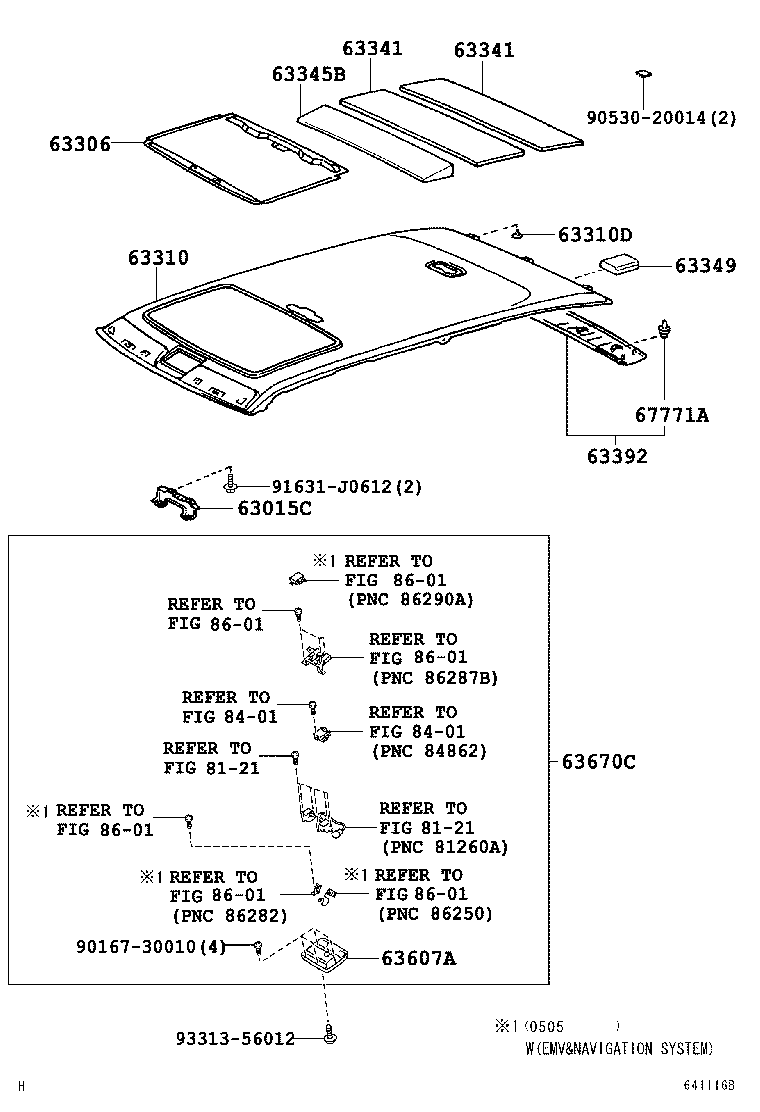 63349-60030 PAD, ROOF SILENCER, NO.9 product image