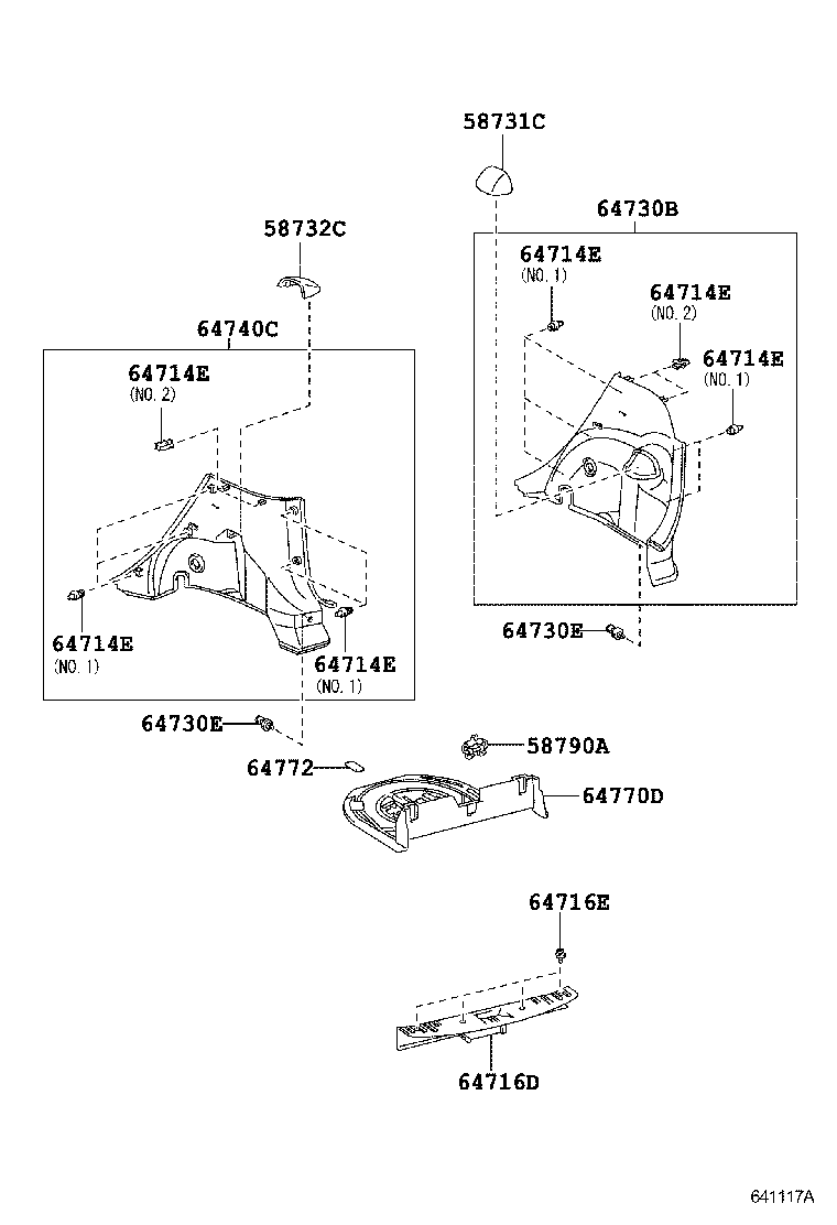 64771-52190 COVER ASSY, SPARE WHEEL product image
