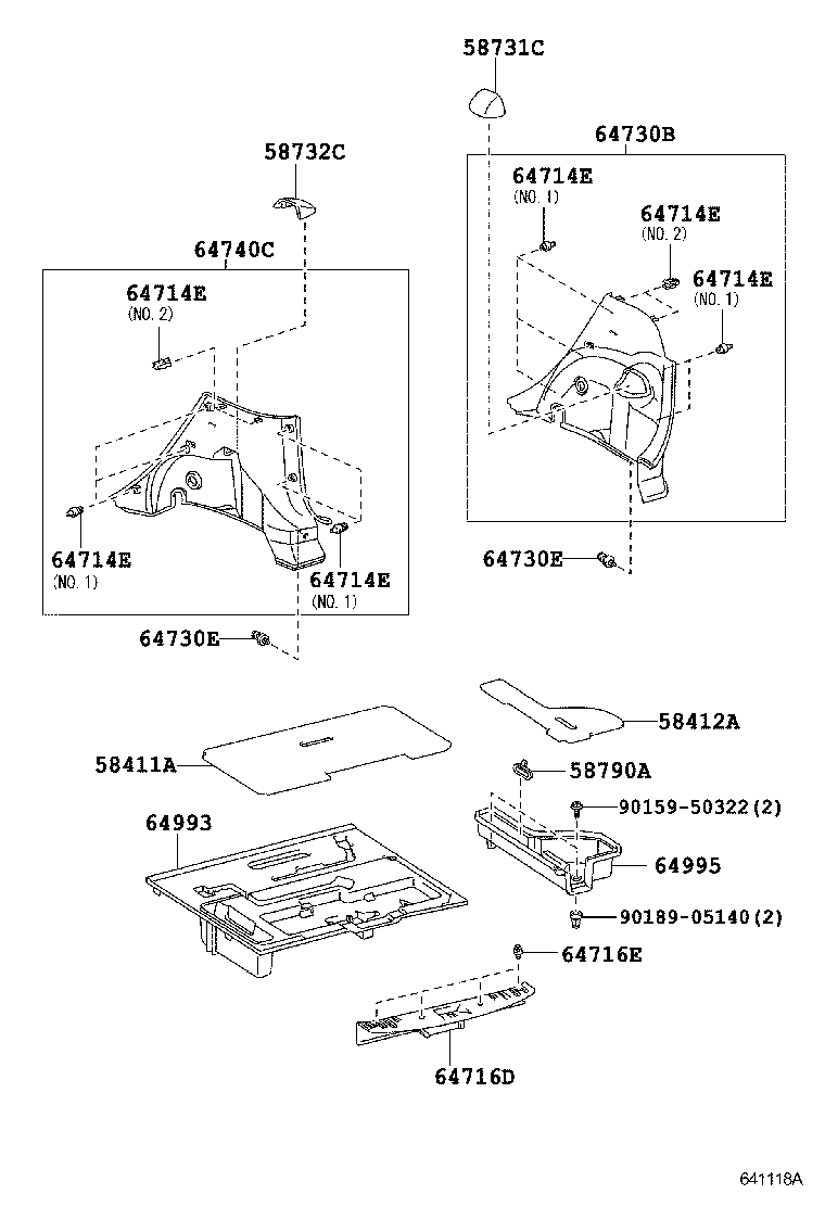 64771-52190 COVER ASSY, SPARE WHEEL product image