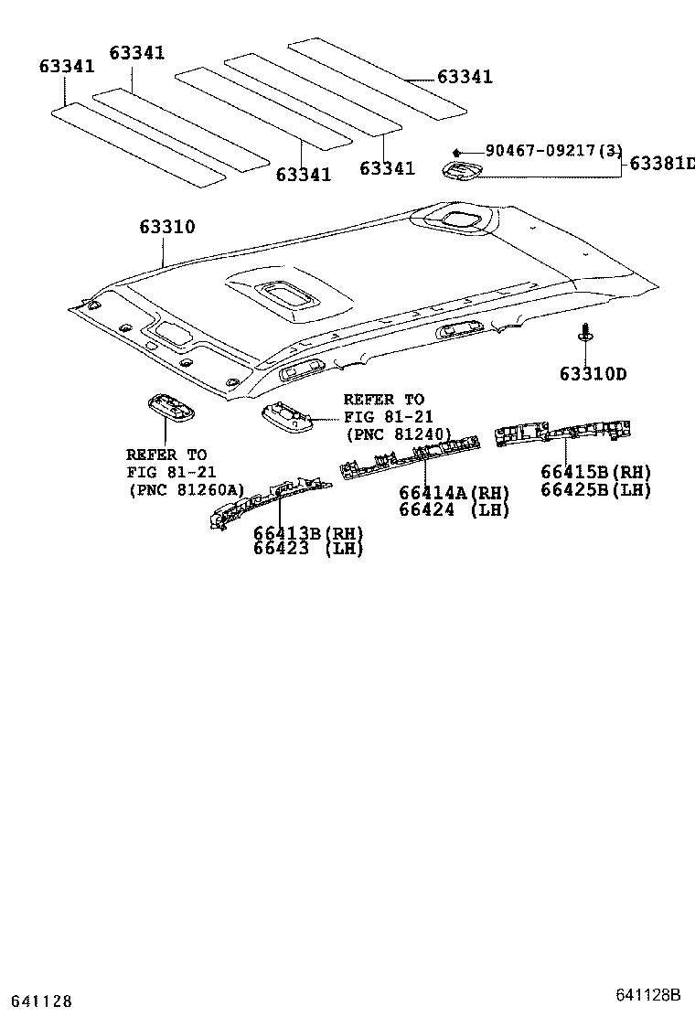 66423-21010 SPACER, SIDE RAIL, FRONT LH product image